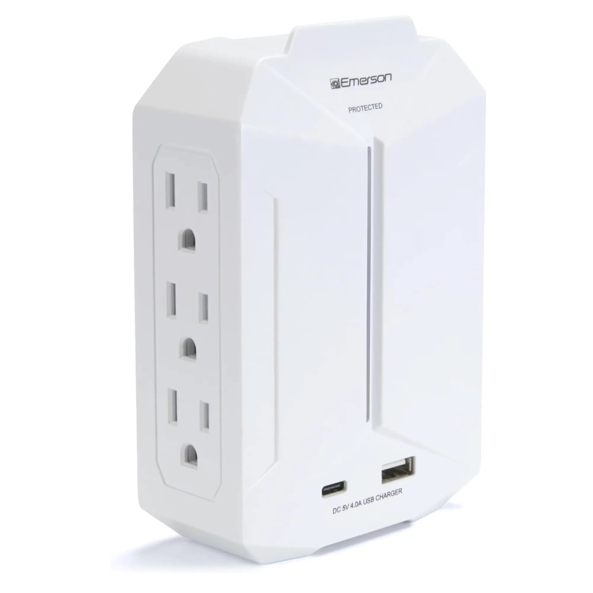 Emerson 6-Outlet + USB Wall Charger with Surge Protection and LED Product vendor