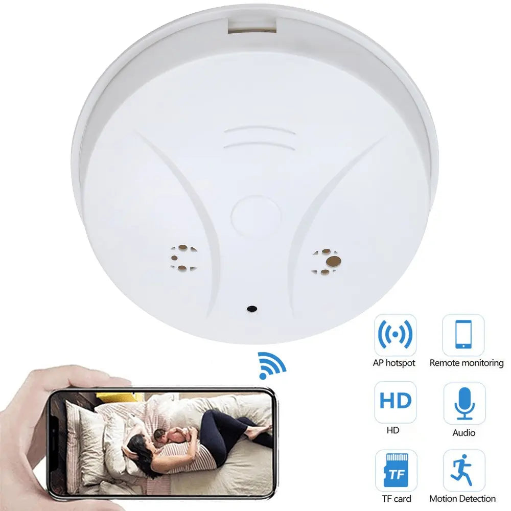 1080P HD WiFi Night Version Smoke Detector Hidden Spy Camera - Sacodise shop