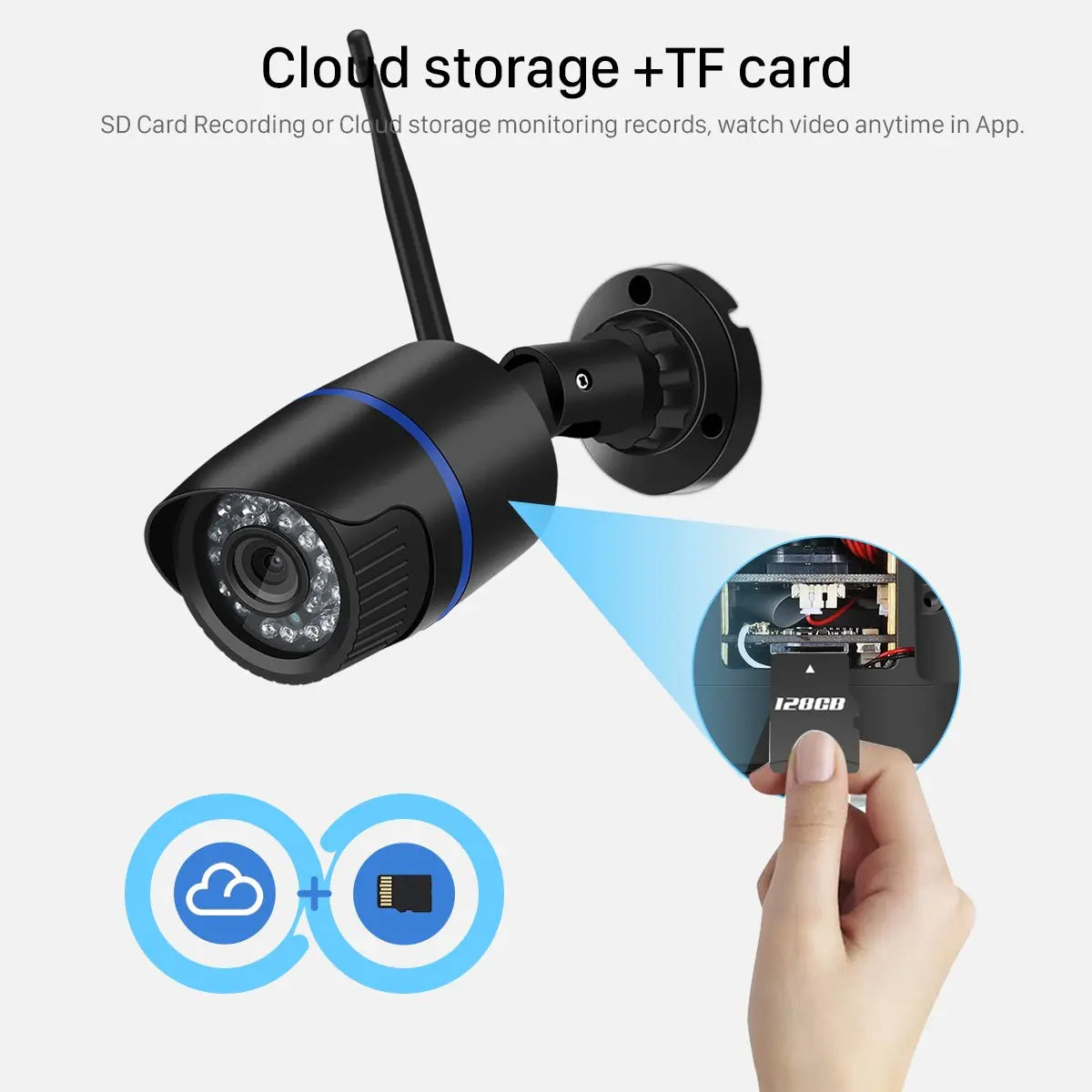 1080P HD Wireless Security Indoor Outdoor Waterproof Camera - Sacodise shop