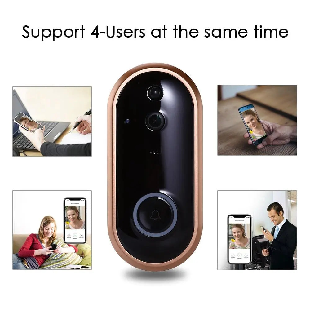 1080P Smart WIFI Doorbell Intercom Video Ring Door Bell With Camera IR - Sacodise shop