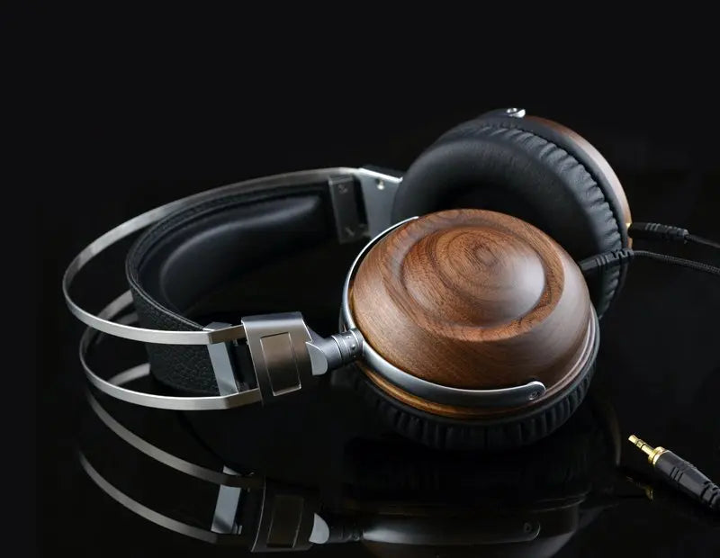 DIY 50mm Wood HIFI Headphones Product vendor