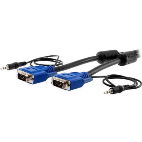 15m SVGA Monitor Cable with 3.5mm Stereo Jack: Male to Male - Sacodise shop