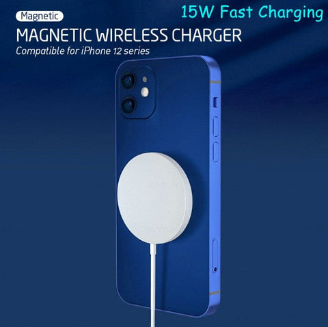 15w Magnetic Magsafe QI Wireless Charger for Iphone 12 Huawei Samsung - Sacodise shop