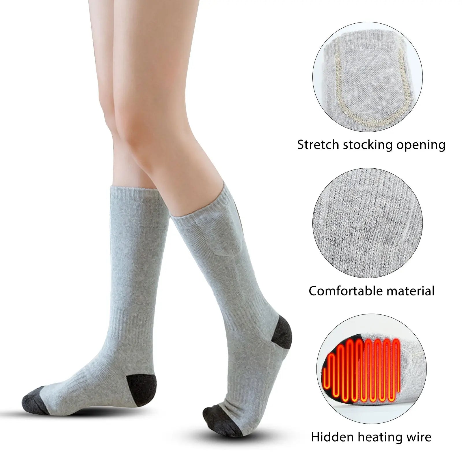 Winter Warm Outdoor Socks Thermal Socks USB Heating Sock - Sacodise shop