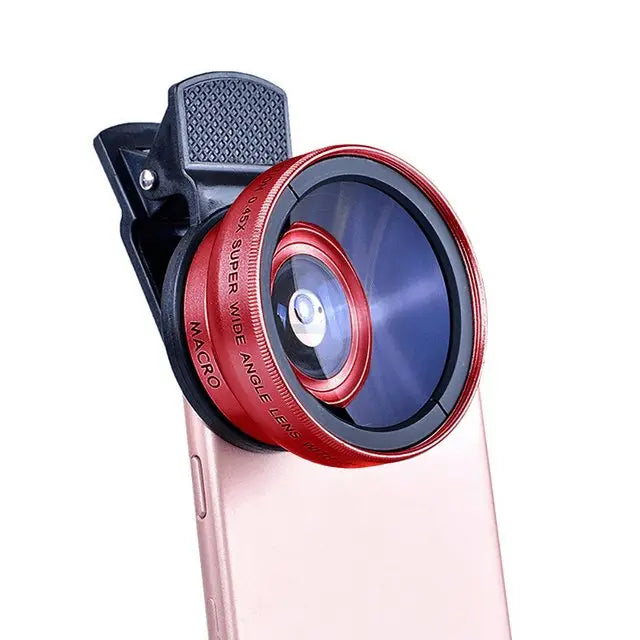 2 IN 1 Lens Universal Clip 37mm Mobile Phone Lens - Sacodise shop