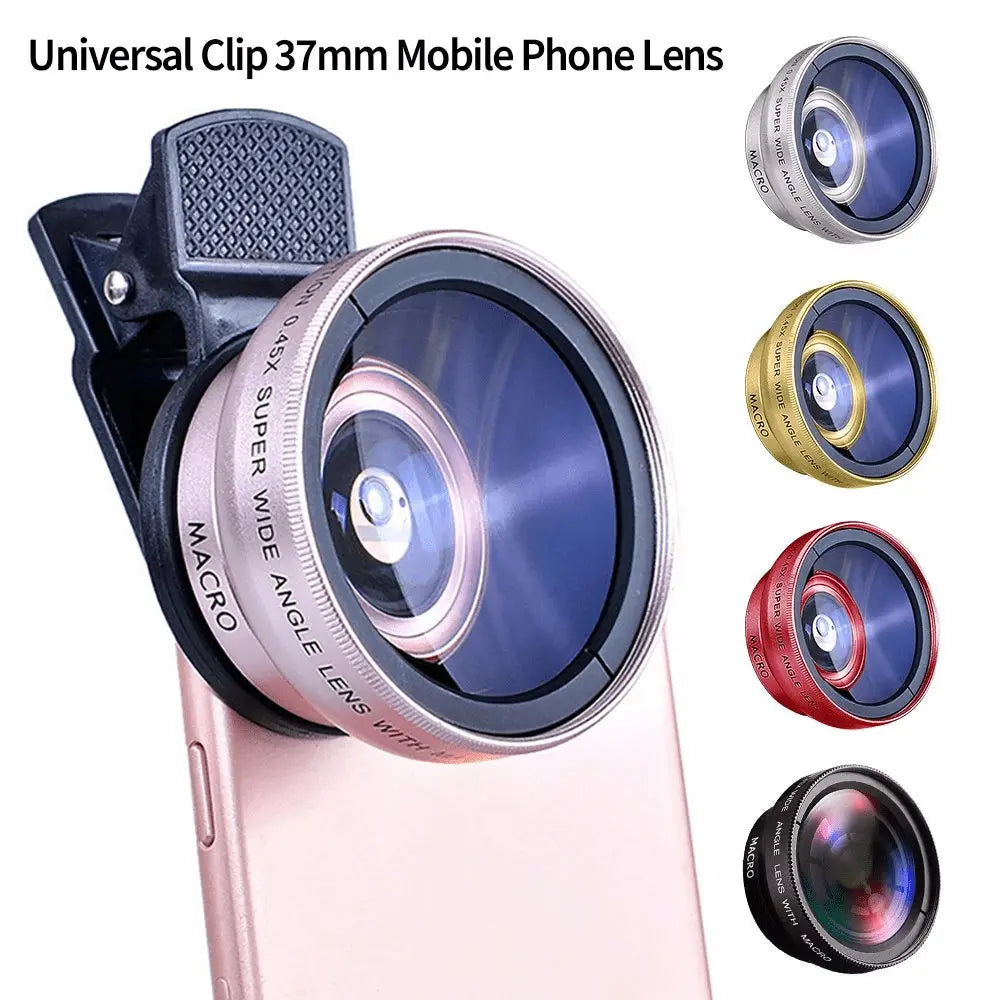 2 IN 1 Lens Universal Clip 37mm Mobile Phone Lens - Sacodise shop