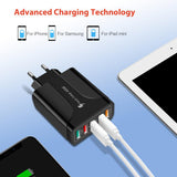 2 Pack of 5 Port Wall Charger Charge 5 Devices at Once! - Sacodise shop