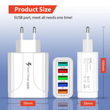 2 Pack of 5 Port Wall Charger Charge 5 Devices at Once! - Sacodise shop