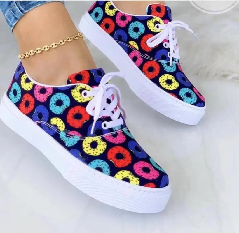 2022 Fashion Graffiti Women Sneakers Trainers Shoes - Sacodise shop