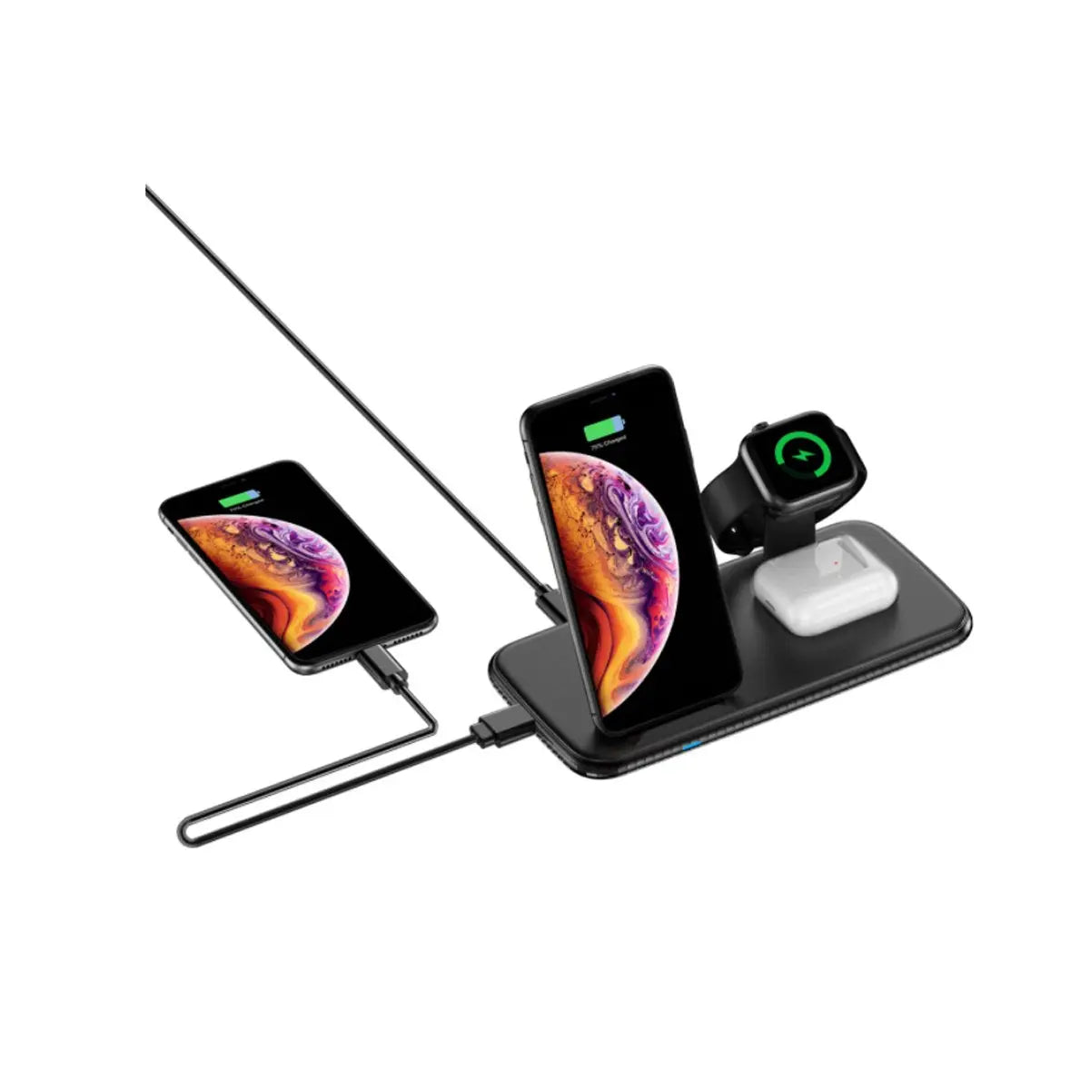 4 in 1 Wireless Fast Charging Hub Product vendor