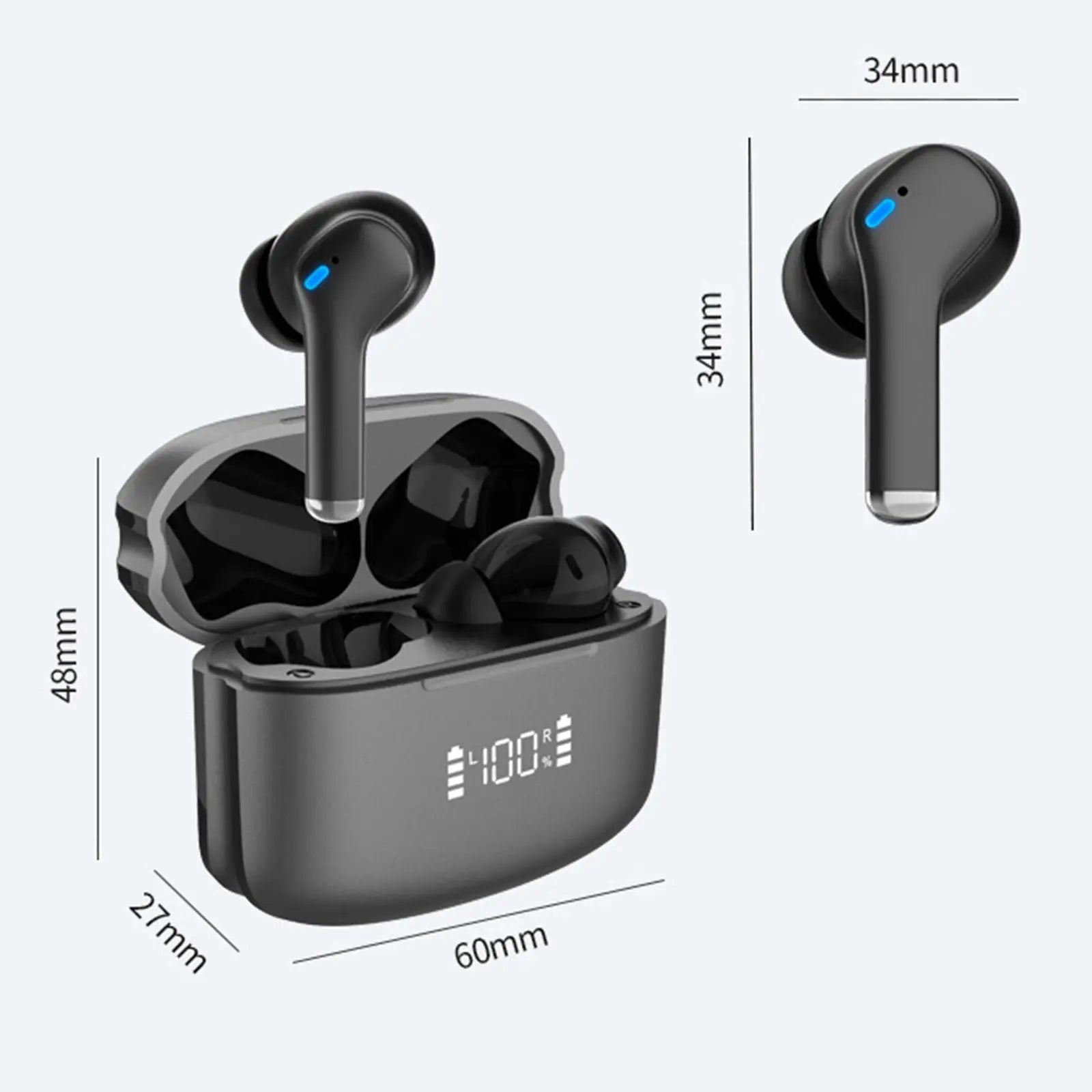 Dual Noise Cancelling True Wireless Earbuds Bluetooth Headphones Product vendor