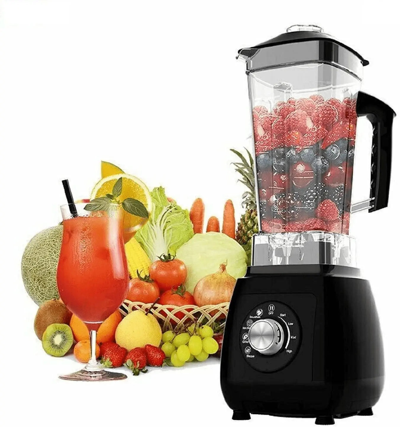 2L Countertop Blender 2000W Fruit Smoothie Blender - Sacodise shop