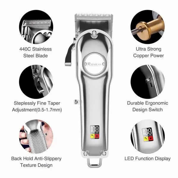 3 in 1 IPX7 Waterproof Beard Trimmer Men Hair Trimmer - Sacodise shop