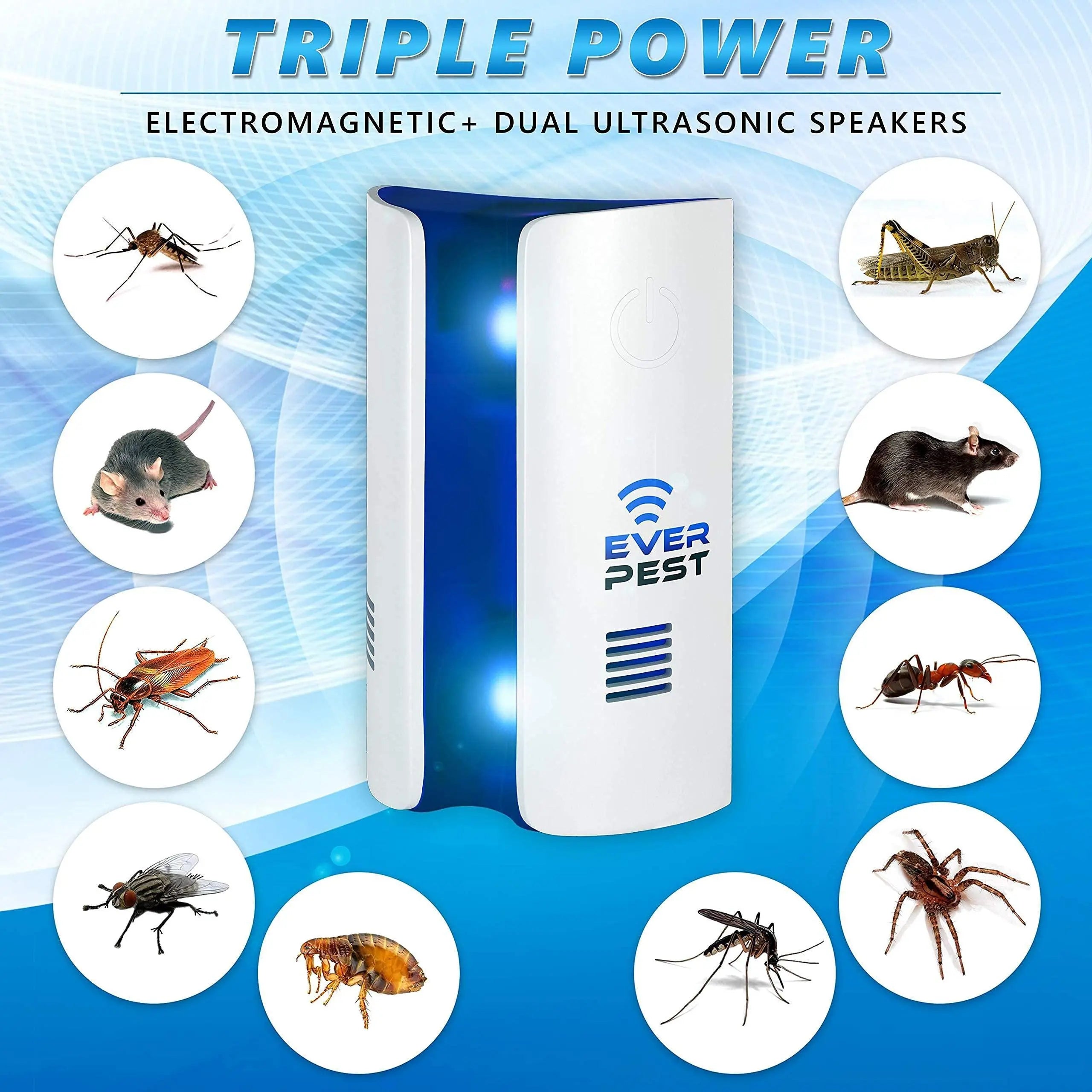 Ultrasonic Pest Repeller Plug in   Electronic Insect Control Defender Product vendor