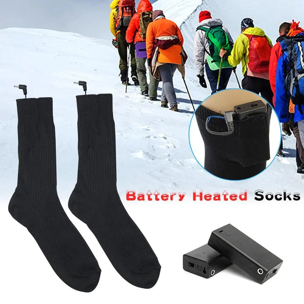 3V Thermal Cotton Heated Socks Men Women Battery - Sacodise shop