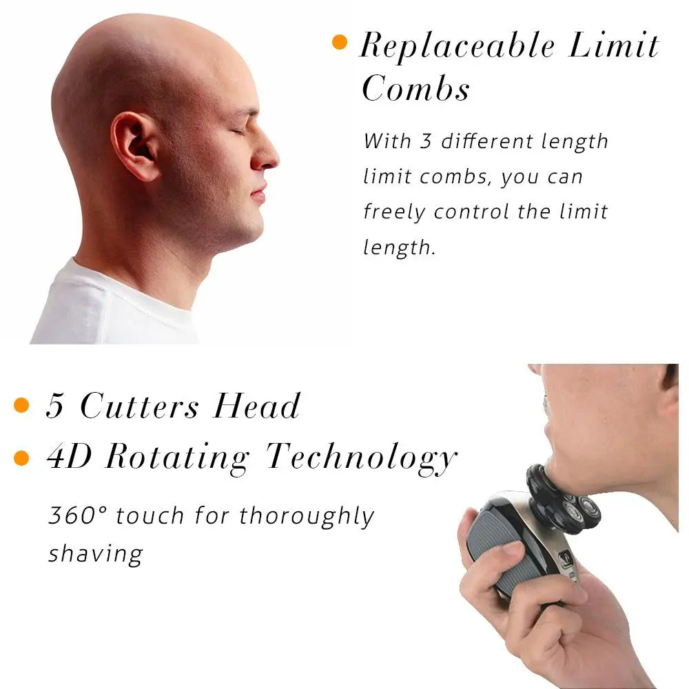 5 In 1 Men Rechargeable Electric Shaver Razor 5 Floating Head Beards Product vendor