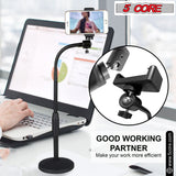 5Core Cell Phone Stand for Desk Adjustable Scissor Boom Arm Flexible