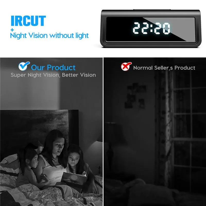 4K Wifi Secret Clock Micro Camera Security Camera IR Night Vision - Sacodise shop