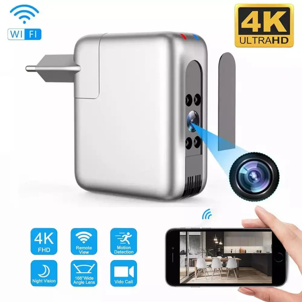 4K Wireless WiFi Camera USB Universal Travel Charger Security Camera - Sacodise shop