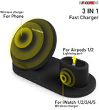 5 Core Wireless Charging Station • 10W 3 in 1 Fast Phone Watch Earpod - Sacodise shop