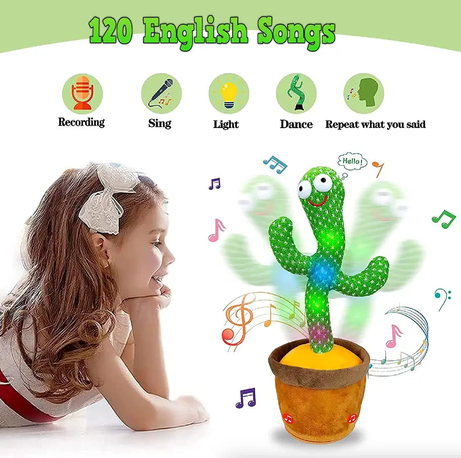 Dancing Cactus Plush Toy Doll Electronic Recording Shake With Song Product vendor