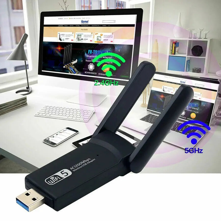 1200Mbps Long Range AC1200 Dual Band 5GHz Wireless USB 3.0 WiFi Product vendor