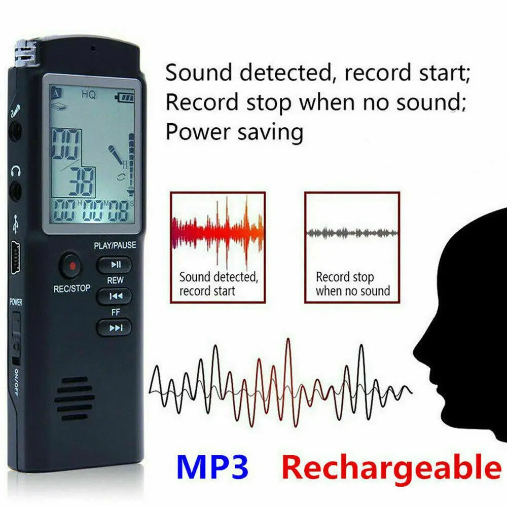 32G Voice Activated Mini Digital Sound Audio Recorder Dictaphone MP3 Product vendor