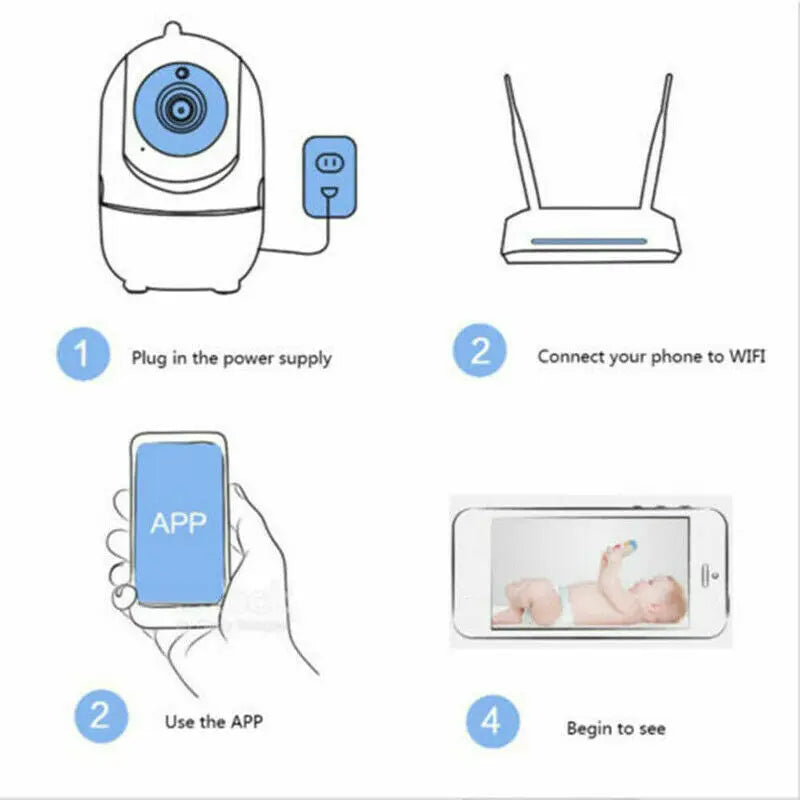 1080P WiFi Wireless Indoor Home Security Camera Night Vision Baby Pet Product vendor