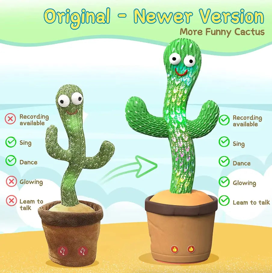 Dancing Cactus Plush Toy Doll Electronic Recording Shake With Song Product vendor