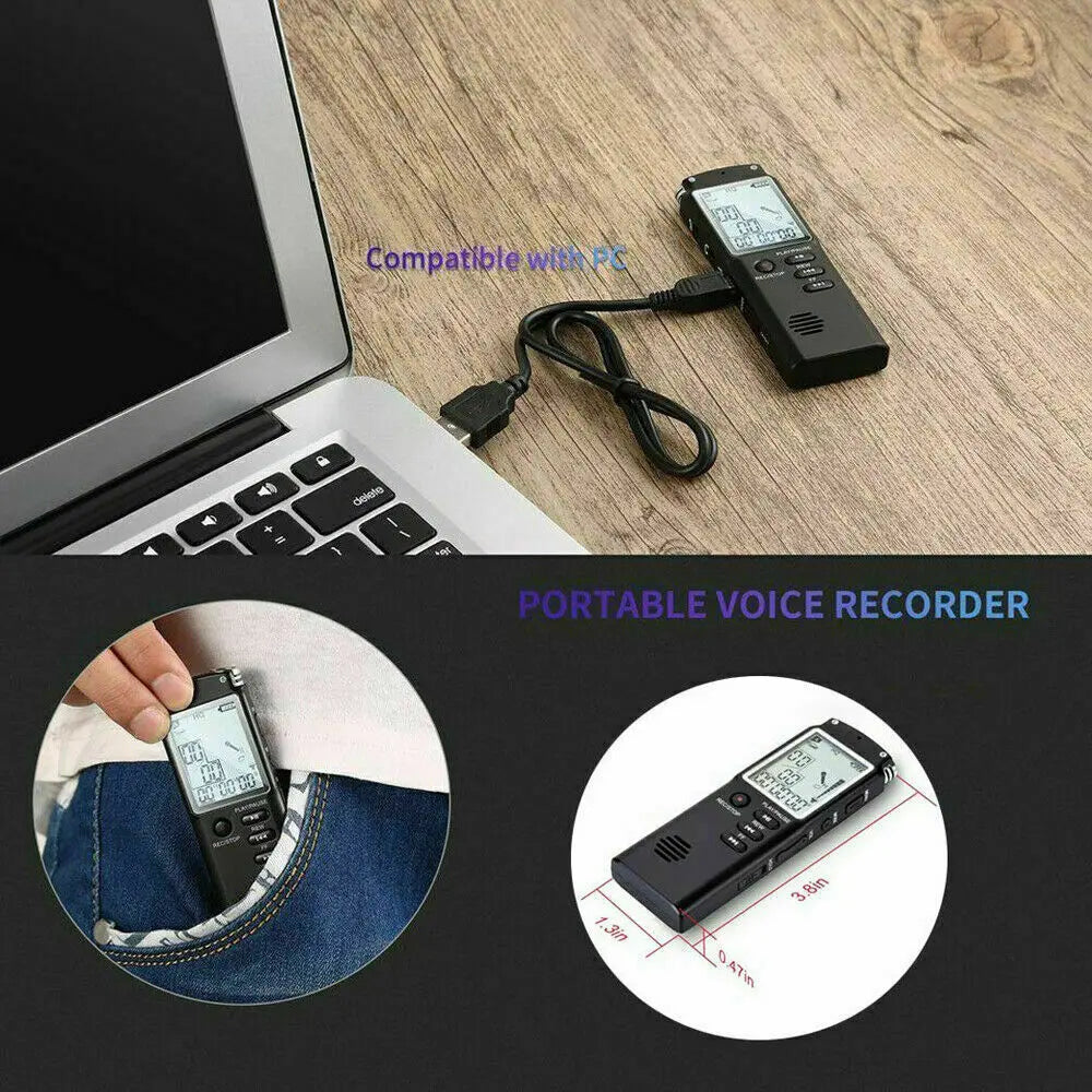 32G Voice Activated Mini Digital Sound Audio Recorder Dictaphone MP3 Product vendor