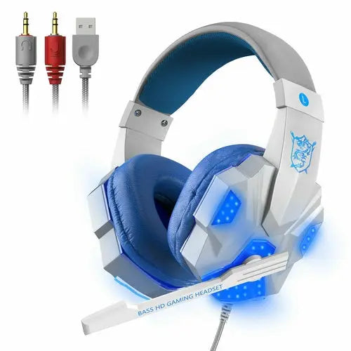 3.5mm Gaming Headset Mic LED Headphones Stereo Bass Surround For PC Product vendor