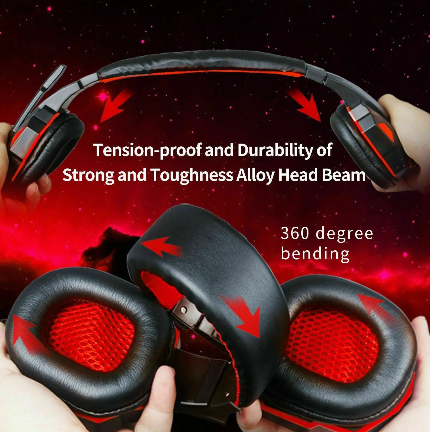 3.5mm Gaming Headset Mic LED Headphones Stereo Bass Surround For PC Product vendor