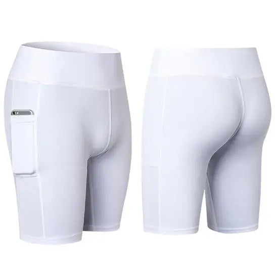 All Seasons Yoga Shorts Stretchable With Phone Pocket - Sacodise shop