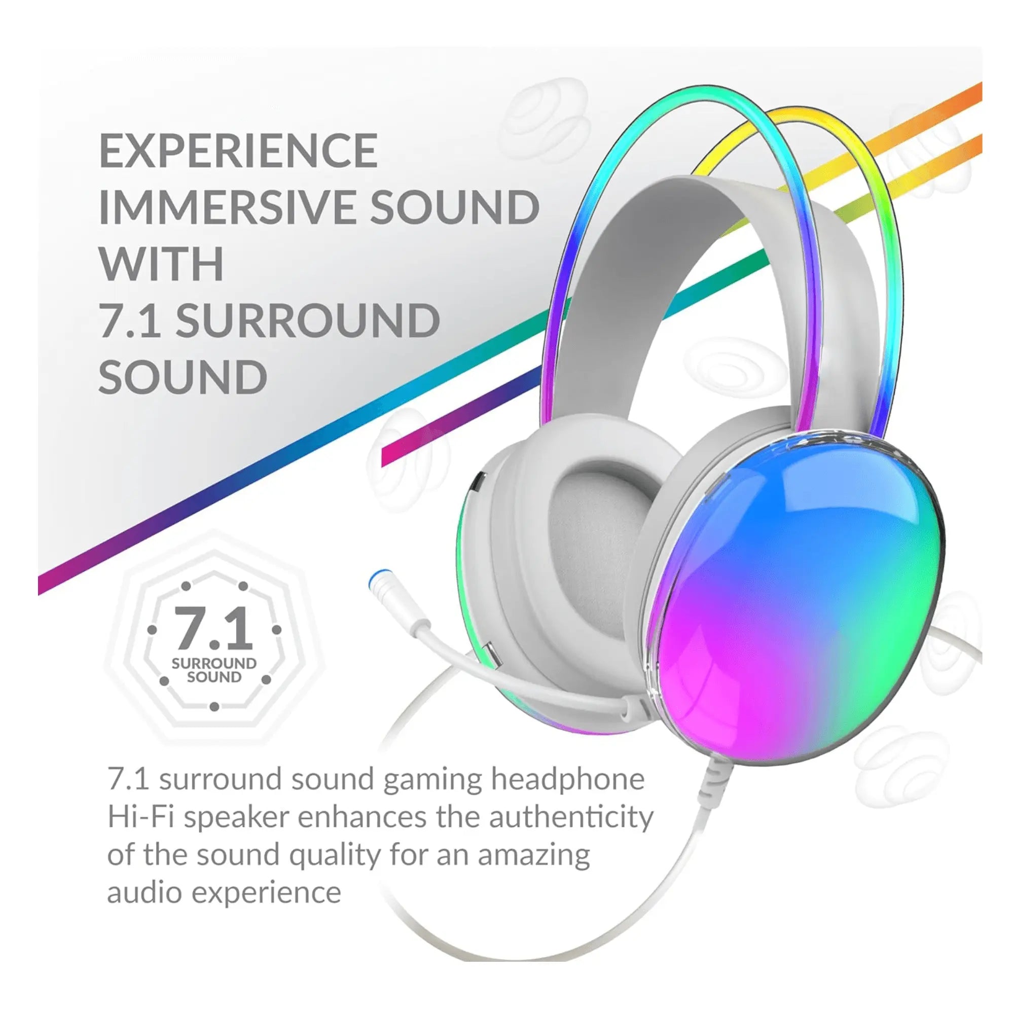 Supersonic Pro-Wired Gaming Headset with Lights & Surround Sound Product vendor