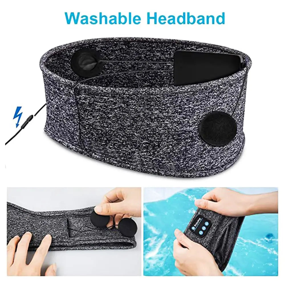 Wireless Bluetooth Sleeping Headphones Sports Headband Eye Mask Product vendor