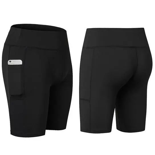 All Seasons Yoga Shorts Stretchable With Phone Pocket - Sacodise shop