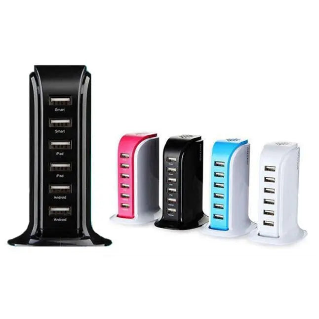 Smart Power 6 USB Colorful Tower for Every Desk at Home or Office Product vendor