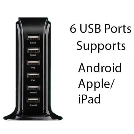 Smart Power 6 USB Colorful Tower for Every Desk at Home or Office Product vendor