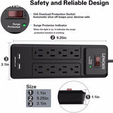 8 AC Outlets and 2 USB Charging Ports Power Strip - Sacodise shop