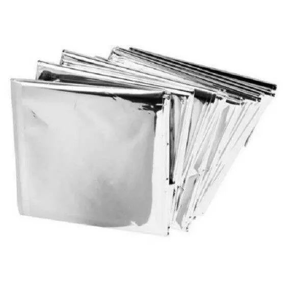 8 Pack Emergency Survival BLANKET Thermal Insulating Mylar Heat - Sacodise shop