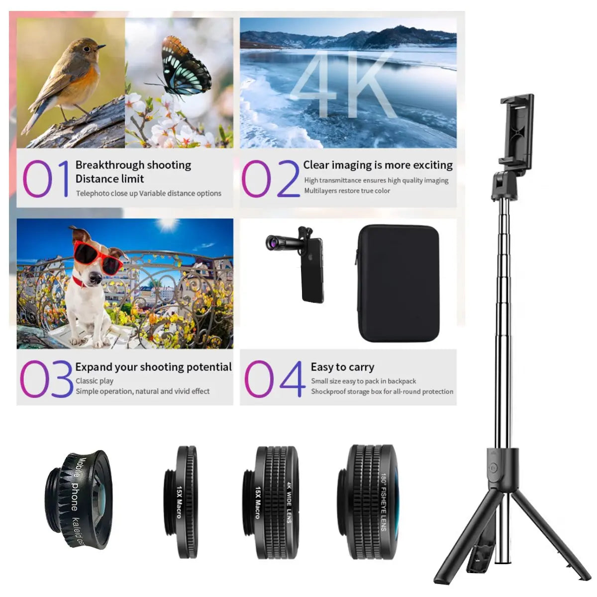 12 in 1  4K Photography Bundle Product vendor