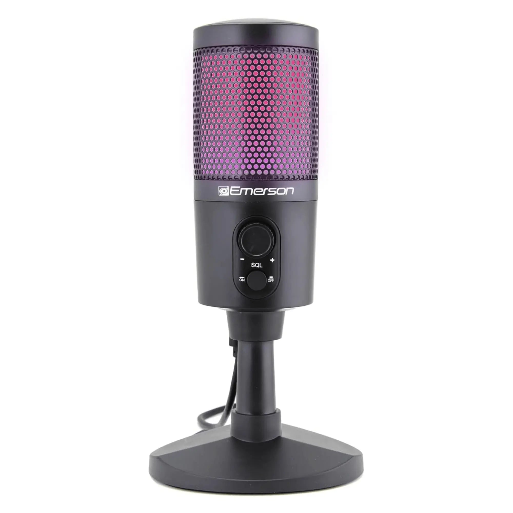 Emerson USB Gaming & Streaming Microphone with RGB Lighting with Product vendor