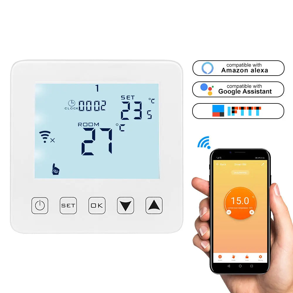 WIFI Digital Thermostat Programmable LCD Display - Sacodise shop