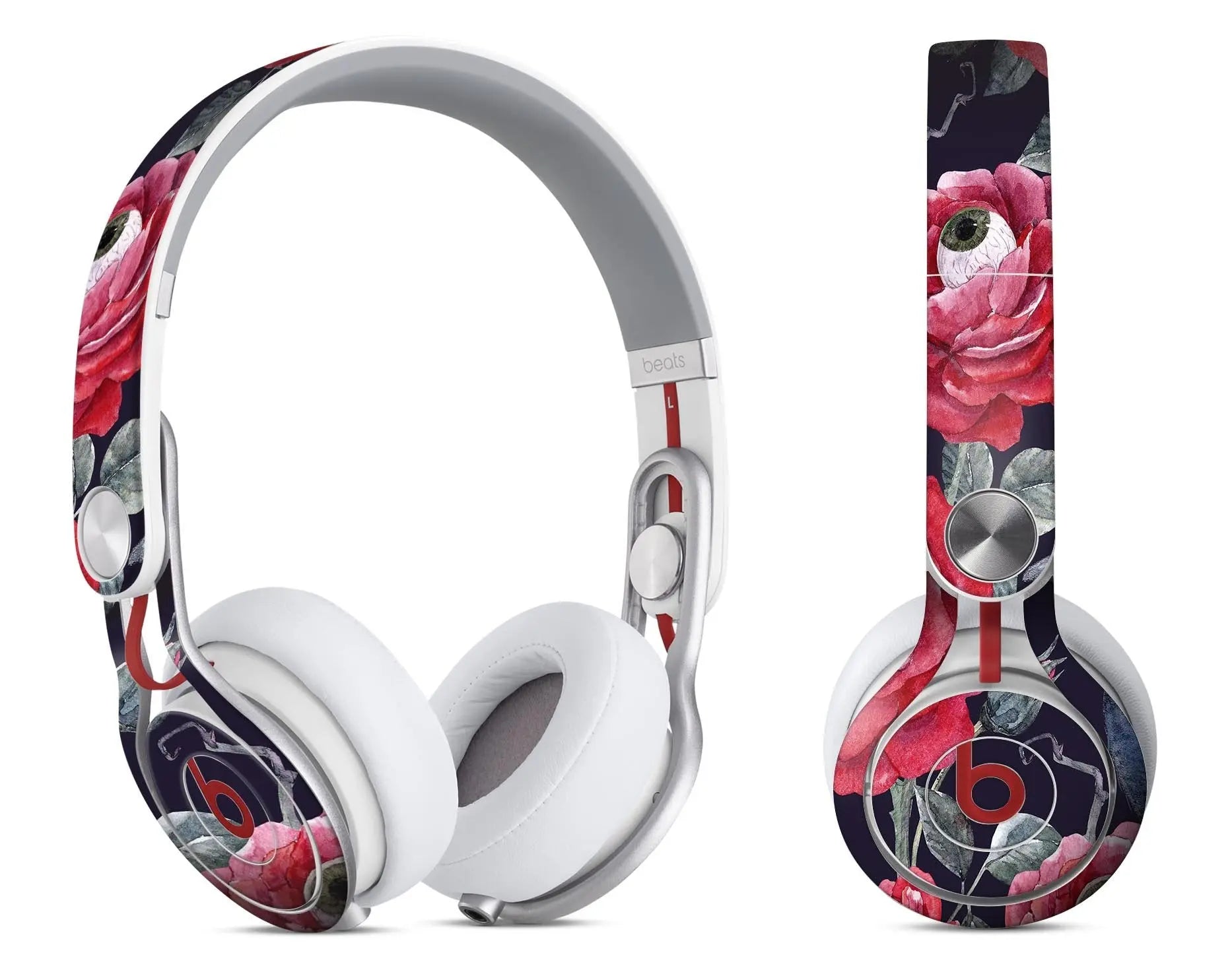 Abstract Roses with Eyes - Full Body Skin Decal Wrap Kit for Beats by Product vendor