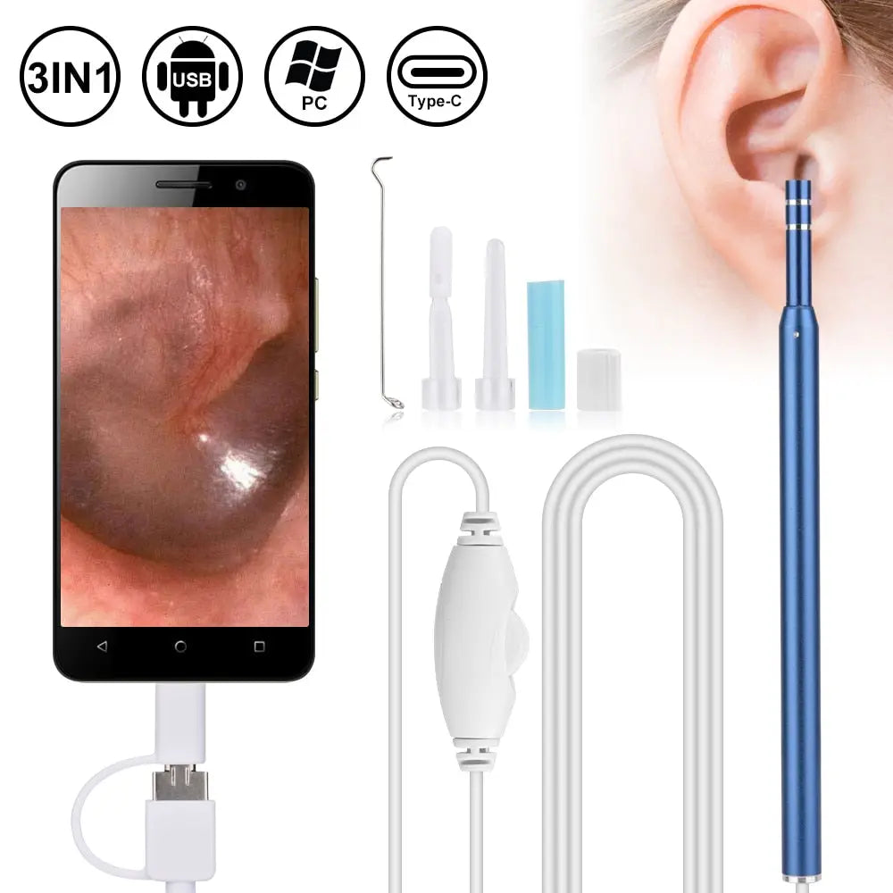 Ear Cleaning Endoscope 3 in1 USB HD Visual Ear - Sacodise shop