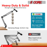 5 Core Mic Stand Suspension Boom Arm Microphone arm Desk Adjustable - Sacodise.shop.com