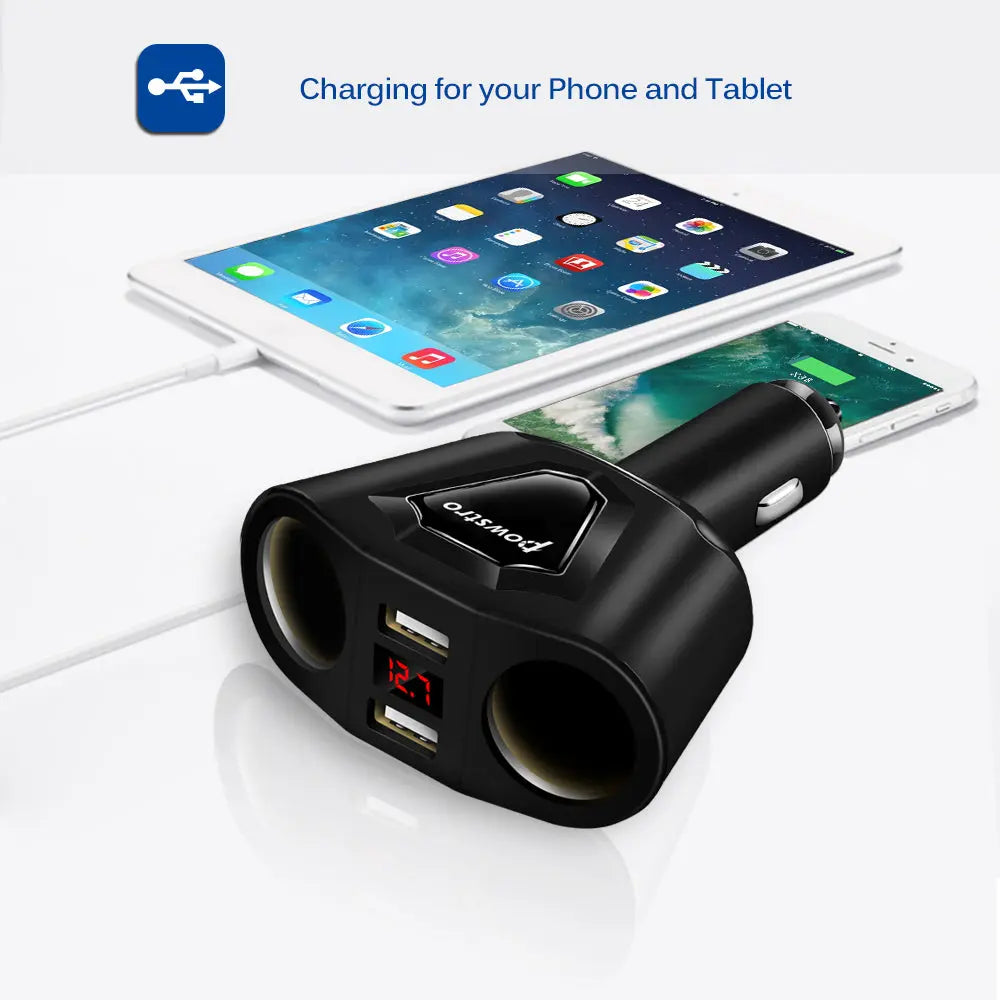 3.1A Dual USB Car Charger  Cigarette Lighter - Sacodise shop