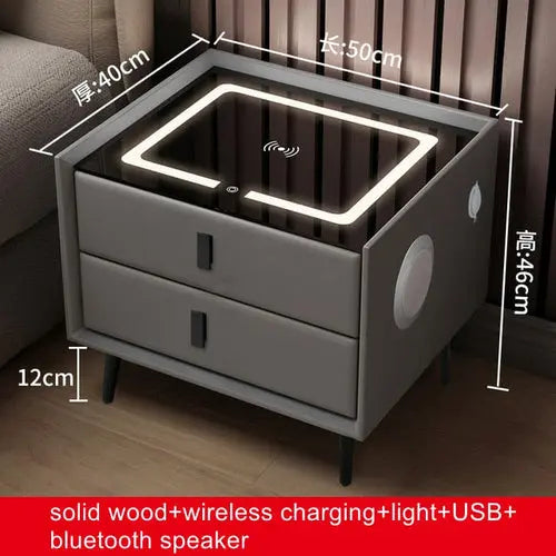 Smart Bedside Table with Wireless USB Charging Creative - Sacodise shop