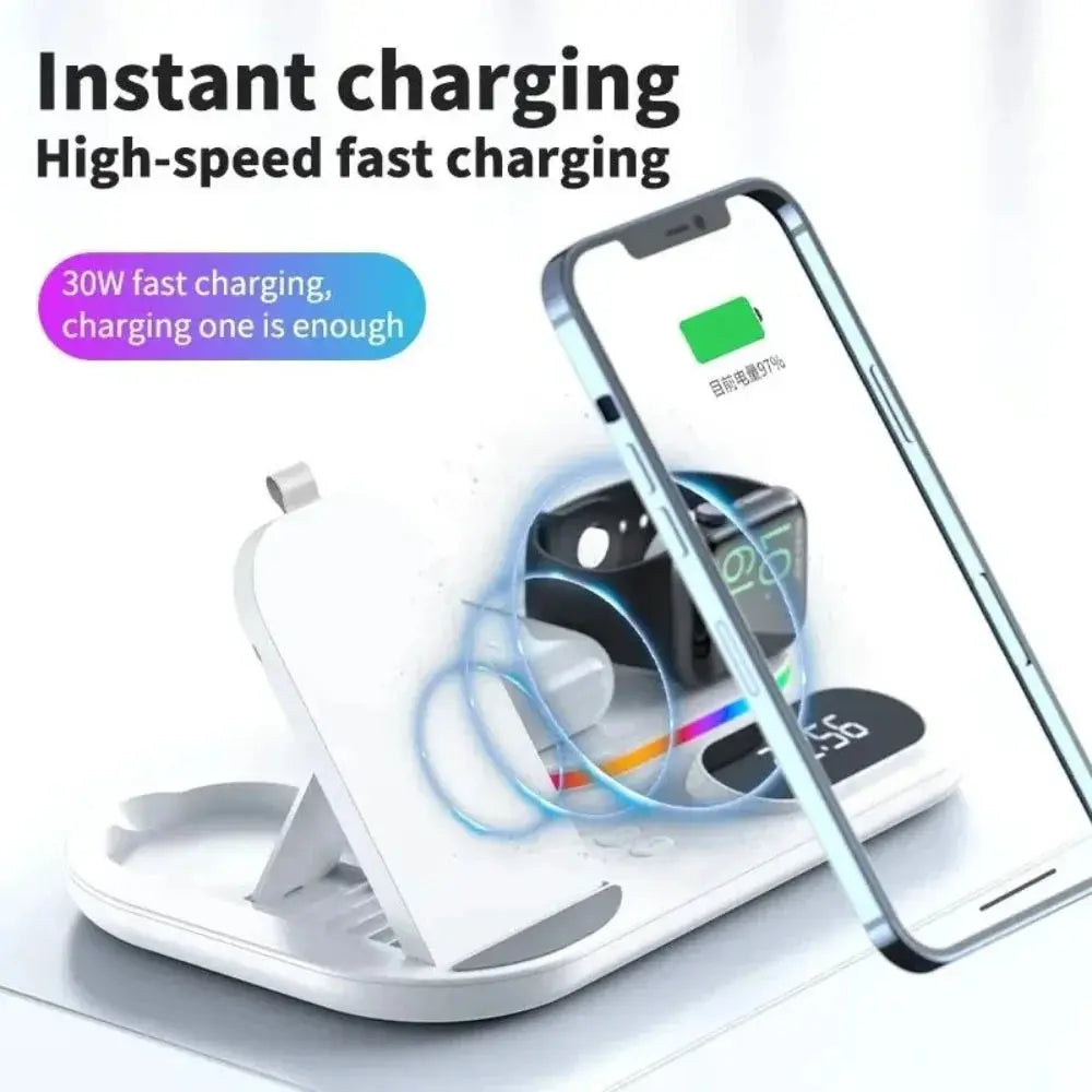 4 in 1 LED Wireless Charging Station Product vendor