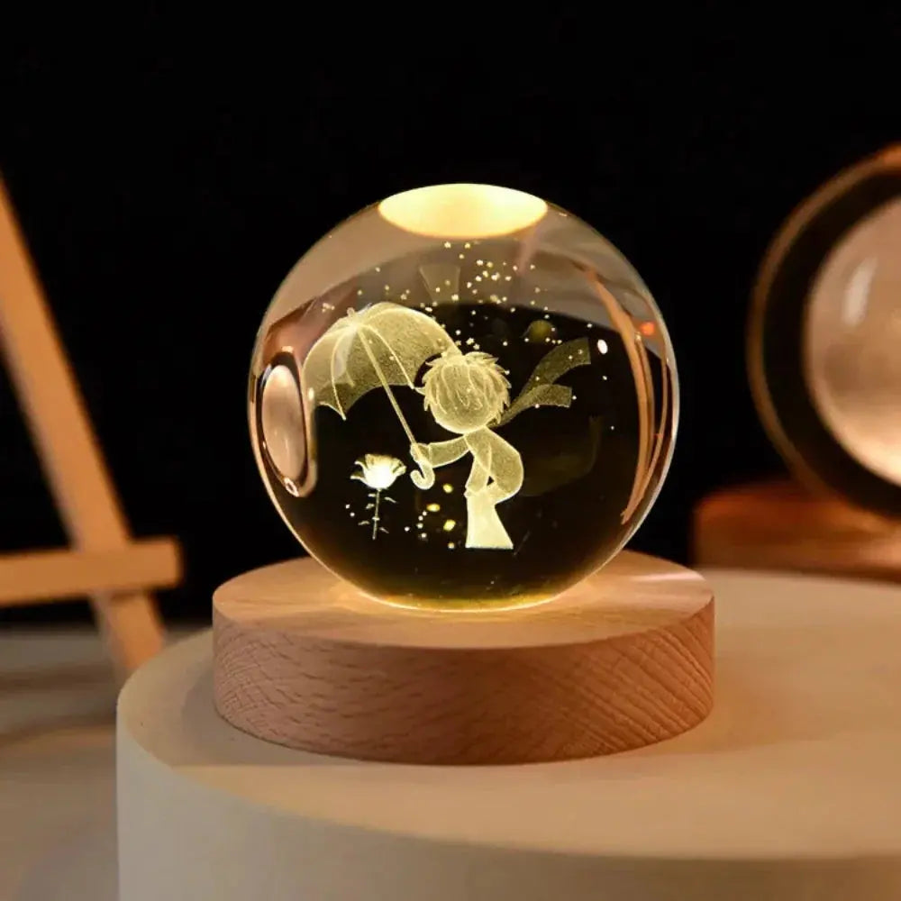 3D Laser Engraved Crystal Ball Product vendor